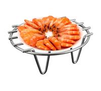 Round Roasting Rack - Stainless Steel Wire Barbecue Grill Net | Heat-insulating Barbecue Grill Grid Rack|Round Steamer Rack | Small Baking Roasting Grilling Rack, Non-stick For Cooking Steaming