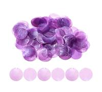 Round Sea Shells - Sturdy Craft Beads, Shell Charm Set for Creative Projects, Smooth Coin Bead Connector with Natural Finish Texture, Elegant Craft Jewelry Pieces for Wedding Party Home Studio Art Use
