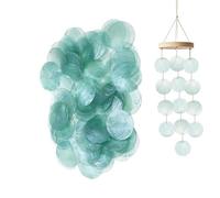 Round Sea Shells - Sturdy Craft Beads, Shell Charm Set for Creative Projects, Smooth Coin Bead Connector with Natural Finish Texture, Elegant Craft Jewelry Pieces for Wedding Party Home Studio Art Use