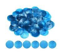 Round Shell Pieces 100 Pack | Natural Seashell, 2in Diameter, 350 g | Connettori a disco con foro per bricolage, Wind Chimes, Jewelry Making