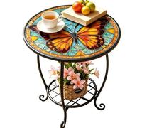 Round Side Table, Animal Metal Drink Desk, Outdoor Organizer Accent | Includes round side table, animal metal drink desk, outdoor organizer accent, secure handling, and versatile use for