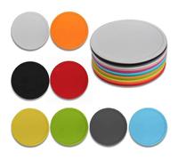 Round silicone coasters 8 pack