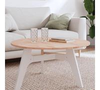 Round Solid Beech Wood Table Top, Ø 80 x 1,5 cm, non finito, grigio naturale, sostituzione versatile per caffè, progetti fai da te