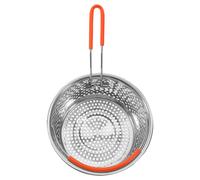 Round Stainless Steel Steamer Basket for Pot with Ergonomic Handle