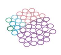 Round Stitch Markers Crochet Locking Markers Knitting Markers 40Pcs Metal Bright Colors Smooth Edges No Snag Yarn Crafting Sewing DIY Enthusiasts
