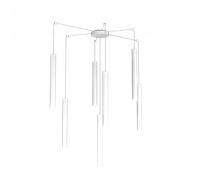 ROUND TUBE SOSPENSIONE 7 LUCI BIANCO CAVO CM.250 CON BASE 1174-S7-BI