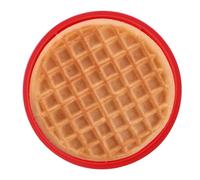 Round Waffle Silicone Mold - 17.5x17.5x1cm Non-stick Baking Tray Mould | Easy Maintenance Chocolate Maker, Non-stick Baking Tray Mould, Waffle Maker Silicone Mold For Waffles