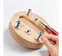 Round Wooden Screwdriver Busy Board,Hand-Eye Coordination