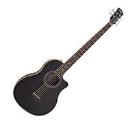 Roundback Basso elettroacustico a 5 corde di Gear4music, nero