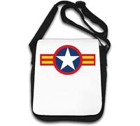 Roundel of The South Vietnam Air Force - Borsa a tracolla, colore: Bianco