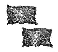 Roundnet - Rete da pallavolo da 1 x 1 m per gioco di ricambio Spikeball, compatibile con palline da gioco Spike, Roundnet Sport per, confezione da 2 reti da allenamento in nylon nero imitazione