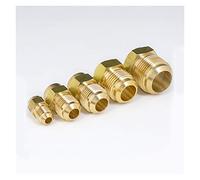 ROUPWKWO Raccordi per tubi a 45 gradi SAE 0,6 cm 1 cm 0,5 "0,75" Bocca campana avvitata all'estremità del giunto del tubo di alimentazione Raccordo per tubi in ottone acqua gas aria carburante