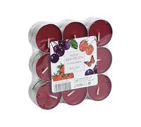 Roura 18 pezzi mix Berries candeline profumate, 15 x 38 mm, cera, marrone scuro, 30 x 3.8 x 1.5 cm