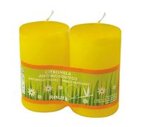 Roura Candele di citronella, Cera, Giallo, 30 x 5 x 10 cm