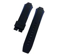 ROUREOX 18mm Cinturino Premium Gomma Siliconica Durevole Impermeabile Bracciale Orologi Casual Eleganti per Tissot Quickster T111417-Blu 18MM