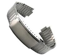 ROUREOX 316L Acciaio Inossidabile Cinturino Orologio Sostituzione, Metallica Fibbia Pieghevole Convessa Braccialetto per Omega Vintage Color TV-Inspired-Argento 11 * 22MM