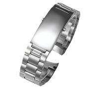 ROUREOX 316L Acciaio Inossidabile Cinturino Orologio Sostituzione, Uomini Metallo Curvo Accessorio Orologio per Omega Seamaster Diver 300M-Argento 5-Bead 20MM