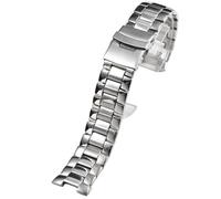 ROUREOX Acciaio Inossidabile Cinturino Orologio, Uomini Metallico Cinturino per Casio Edifice EF-312/521/531/533/534/535/539/544/546/550-Argento 534
