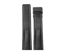 ROUREOX Cinturino di Pelle Vera Cinturino di Ricambio Cerniera in Acciaio Inox Rilascio Rapido per BREITLING Superocean Avenger Blackbird Seawolf-Nero 22mm