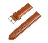 ROUREOX Cinturino in Vera Pelle a Sgancio Rapido, Bracciale di Ricambio Imbottito in Vitello Pieno Fiore per DW CLASSIC PETITE QUADRO ICONIC ELAN-Marrone 26mm