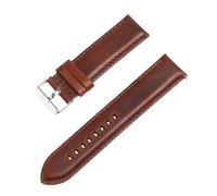 ROUREOX Cinturino in Vera Pelle a Sgancio Rapido, Bracciale di Ricambio Imbottito in Vitello Pieno Fiore per DW CLASSIC PETITE QUADRO ICONIC ELAN-Rosso Scuro 18mm