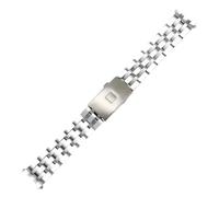 ROUREOX Cinturino Orologio Acciaio Inossidabile Uomini, Accessorio Sostituzione Catena Orologio Metallo Solido per Tissot T17/T41/T461/PRC200/T055/T067-Argento 20MM