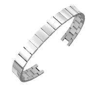 ROUREOX Donna 316L Cinturino Orologio Acciaio Inossidabile, Cinturino Orologio Metallico Leggero-Argento 10x4MM per CK/Gucci/Emporio Armani/Swarovski