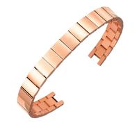 ROUREOX Donna 316L Cinturino Orologio Acciaio Inossidabile, Cinturino Orologio Metallico Leggero-Oro Rosa 10x5MM per CK/Gucci/Emporio Armani/Swarovski