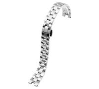 ROUREOX Donna 316L Cinturino Orologio Acciaio Inossidabile, Sostituzione Cinturino, Braccialetto Metallico Concavo-Argento 14 * 7MM per FIYTA Heartstrings L588/L586/L590