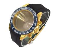 ROUREOX Kit Cassa Cronografo VK63 39mm Ghiera Ceramica Blu, Cinturino Gomma Vetro Zaffiro, Parti Mod per Rolex Daytona - 2