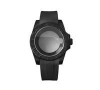 ROUREOX Kit Cassa Orologio Nera 40mm Acciaio PVD NH35 NH36, Cinturino Gomma Ghiera Ceramica GMT Zaffiro Cyclope per Rolex Submariner/GMT-Master - 5