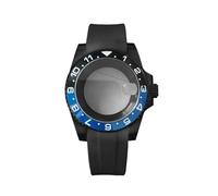 ROUREOX Kit Cassa Orologio Nera 40mm Acciaio PVD NH35 NH36, Cinturino Gomma Ghiera Ceramica GMT Zaffiro Cyclope per Rolex Submariner/GMT-Master - 7