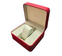 ROUREOX Scatola Orologio Singolo Resistente, Custodia Legno, Organizer 1 Posto, Espositore Solido per Custode for Omega De Ville Collection