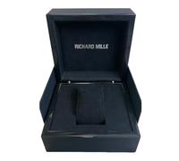ROUREOX Set Scatola Orologi Nera Alta Lucentezza Quadrata Slot Singolo Custodia Borsa Regalo Manuale per Richard Mille