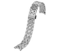 ROUREOX Uomini Cinturino Orologio Sostituzione Metallo, Estremità Curva, Braccialetto Distribuzione Acciaio Inossidabile per Tissot 1853 Seastar 1000 Collection T065.430.A-Argento 19MM