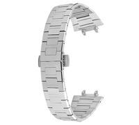 ROUREOX Uomini Metallico Cinturino Orologio Sostituzione, Cinturino Orologio Interfaccia Specializzata Acciaio Inossidabile per Zenith DEFY Skyline 41mm 03.9300-Argento 25MM