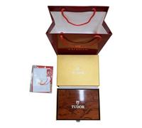 ROUREOX Vetrina Espositrice Orologi Legno Rettangolare Finitura Alta Lucentezza Interno Tostato Organizer per Tudor Heritage