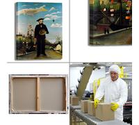 Rousseau autoritratto design quadro stampa tela dipinto telaio arredo casa