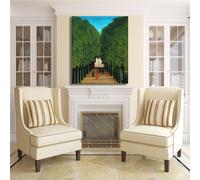 Rousseau il viale design quadro stampa tela dipinto telaio arredo casa