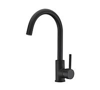 Rousseau Sanitaire 4060411 - Miscelatore per lavello, colore: Nero