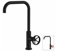 ROUSSEAU MISCELATORE LAVABO INDUSTRIALE BOCCA MOBILE NERO