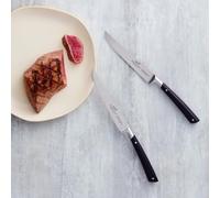 Rousselon Edonist Jet Set coltelli da Bistecca in Scatola, in Acciaio Inox, Nero, 12 x 30 x 30 cm