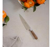 Rousselon Perigord Rivetti in Ottone forgiato Coltello da Cuoco in Scatola, Beige, 20 cm