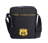 Route 66 - Borsa da uomo a tracolla con 3 tasche - borsa a tracolla da uomo - borsa a tracolla - tessuto resistente - unisex, multicolore
