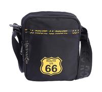 Route 66 - Borsa da uomo a tracolla con 3 tasche - borsa a tracolla da uomo - borsa a tracolla - tessuto resistente - unisex, multicolore