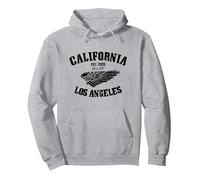 Route 66 California Wing Felpa con Cappuccio, Unisex per Adulti, Grigio Melange, L
