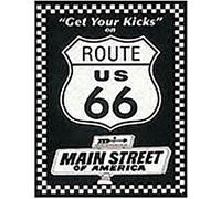 Route 66 Get Your Kicks Insegna Metallo