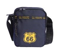 ROUTE 66 Hector, Uomo Borsa a Tracolla Regalo per Uso Quotidiano, Viaggi, Affari, Blu Navy