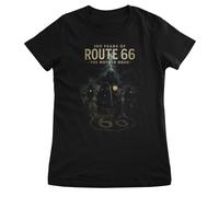 Route 66 Maglietta Donna Nera Officially Licensed Route 66 100 Anni GiroCollo
