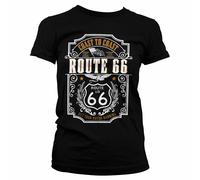 Route 66 Maglietta Donna Route 66 Da Costa A Costa Nera S-XXL